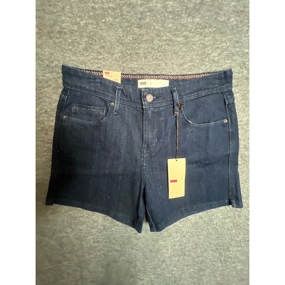 Levi's Pants - Levis Womens Dark Wash Denim Shorts Indigo Blue Size 4 4100173286 MJJFDK5T